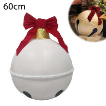 1 boule de Noël gonflable géante, décoration de jardin gonflable amusante pour Noël, pendentif ballon de Noël