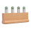 Peine de masaje rectangular con 4 cabezas Jadestone para raspado 1