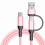 Καλώδιο φόρτισης τηλεφώνου USB C, μήκους 1 μέτρου, γρήγορης ταχύτητας 60W, με σχέδιο 1