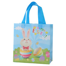 Sac fourre-tout réutilisable pour la chasse aux œufs de Pâques, en tissu non tissé, 29 27 12 cm
