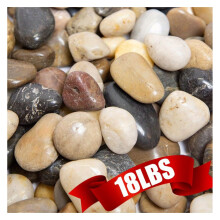 Γυαλισμένα River Rocks 18 λίβρες 1,6-2,4 ίντσες
