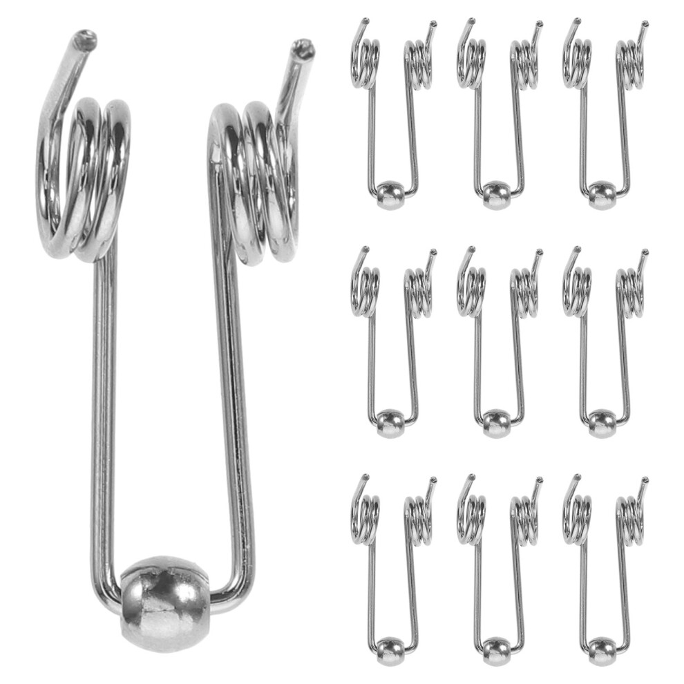 10pcs Heavy Duty Torsion Springs Metal Hair Curling Torsion Spring DIY Curling Iron Rod Replacement Accessories for Hair Styling Tools
