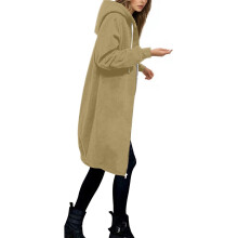 Veste polaire à capuche pour femme, légère, chaude et décontractée