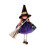 Στολίδι Yyuenw με κρεμαστή κούκλα μάγισσα για το Halloween, με φούστα από γάζα και σκούπα 2