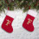 Bestickter, gestrickter Weihnachtsstrumpf mit Initialen, Kinder, 1 Stück 5