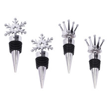 Tapones de vino de acero inoxidable para decoración del hogar (4 unidades)