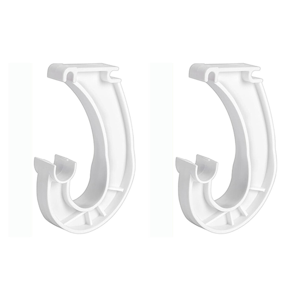 Hanging Rod Support, Hanging J Shape Closet Rod Bracket Black 9027700048508