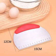 Stainless Steel Pastry Cutter Flour Pastry Scraper Chopper Scale Dough Pizza Cutter Comfortable Handle Kitchen Baking Tools