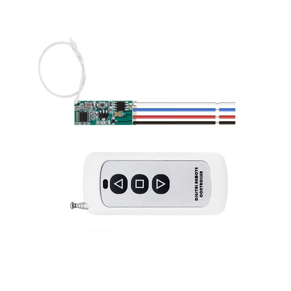 12V Motor Remote Control Kit, 433MHz Wireless Relay Module with ...