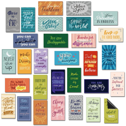 Inspirational Fridge Magnets Positive Affirmations 60 pcs