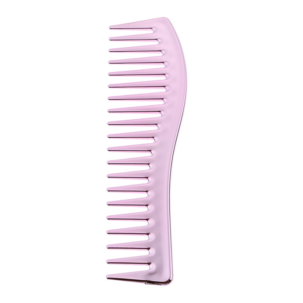 Unisex Electroplating Hairdressing Comb Hair Brush Large Wide Tooth Comb Haircut Tool Salon Barber Combs Styling