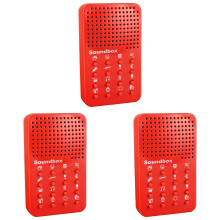 Sound Machine with 16 Effects, Fart Prank Toy, Electronic Sound Maker – Red, 3PCS; compatible with adults