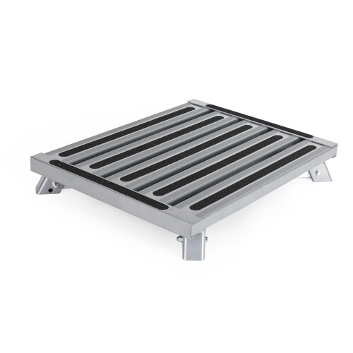 Folding Aluminum Platform RV Step Stool Trailer Camper Working Ladder Portable 2