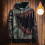 Fleece-hættetrøje med Halloween-print til efterår/vinter 1