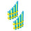 Pan Flute Set ABS Plastic Kids Musical Instrument 2pcs 1