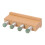 Peine de masaje rectangular con 4 cabezas Jadestone para raspado 13