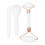 Jadestone weißes Rollerset 2-in-1 Gua Sha 4
