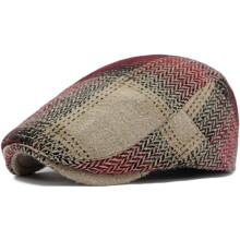 Adjustable Newsboy Caps for Men Wool Blend Tweed Ivy Gatsby Flat Cap Cabbie Beret Hat