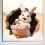 Easter Eggshell Rabbit and Flower Window Clings 2 Sheets 6