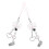 KALLORY lyserøde sløjfe-mobilcharms (polyester, 2-pak) 1