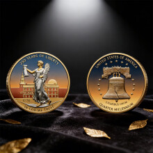 Final Cent Commemorative Keepsake Decorations, Nostalgic Historical Collectible Keepsake Ornaments, Retro Room Showcase Decoration, 1.6Inches