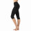 Dam Essential Basic Bomull Spandex Stretch Nedanför Knä Långa Capri Leggings 1