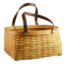 Hanging Wicker Storage Basket – Hand-Woven Rattan Wall Organizer for Fruit, Veg, Flowers & Home Decor (Compatible with Standard Hooks)