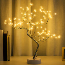 20" 108 LED Bonsai Tree Light – Battery/USB, Warm White, Aesthetic Room Decor for Living Room, Bedroom, Christmas & Home Gifts