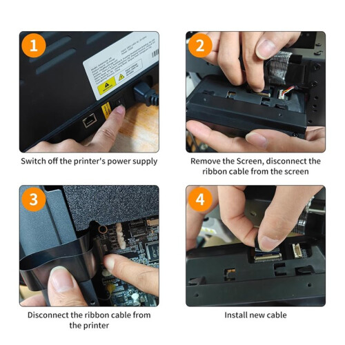 3D Printer Accessories Touch Screen Cable for Adventuer 5M/5M Pro: FPC Connection Wire Flat for AD5M Data Transfer 2