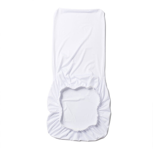 White dining chair cover stretch slipcover scratch 1