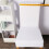 White dining chair cover stretch slipcover scratch 5