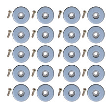 Deslizadores de plástico para muebles con tornillos (20 unidades)