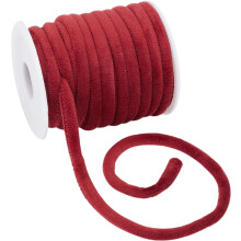 11 Yards 8mm Red Velvet Cord String for Jewelry Making, Necklaces, Crafts – Compatible with DIY Accessories