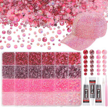 26000 count Flatback Rhinestones for Crafting, Rhinestones for Bedazzling Kit, 2/3/4/5/6mm Flatback Jewels for DIY Mugs Tumblers Clothing Shoes Art