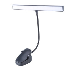 Lampe à pince LED rechargeable par USB, 3 niveaux de luminosité