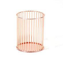 Metal nail pen holder for makeup brushes and lipsticks