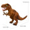 Electronic Walking Dinosaur Toy Brown 1 pc 3