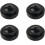 Suporte de mesa para bandeiras, preto, pacote com 4 unidades, para mini bandeiras de 4x6 e 5x8 polegadas. 1