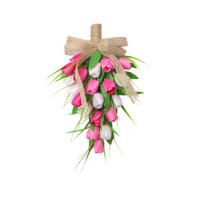 Tulipe artificielle suspendue avec nœud (1 pièce)