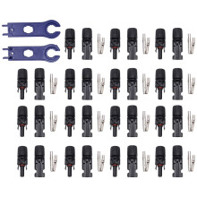 15 Sets MC-4 Connector Photovoltaic Connectors, Waterproof Photovoltaic Cable Connector