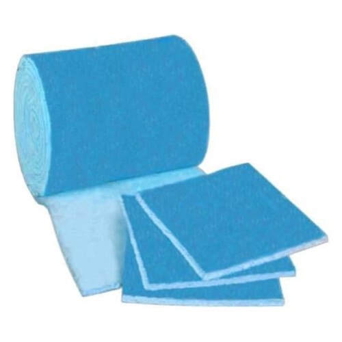 Luchtfilterrol blauw wit MERV6 25" breed 10ft