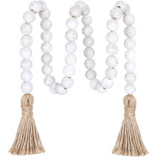 Garland Coirníní Adhmaid Stíl Feirme 39 Orlach le Tassels