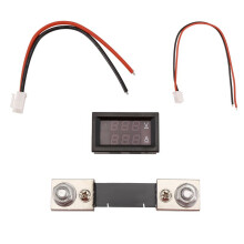 Digitale Spanningsstroommeter Hoogspannings-LED -Meter met Dubbele Weergave 7V-100V 100A-Meter met Shunt