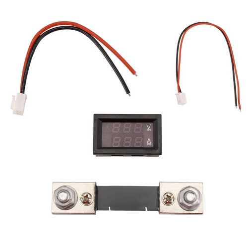 Digital Voltage Current Meter High Voltage LED  Dual Display Meter 7V-100V 100A Meter with Shunt