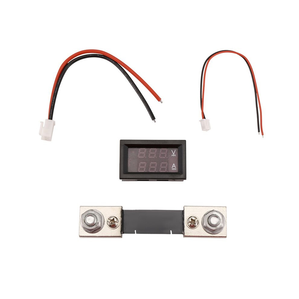 Digital Voltage Current Meter High Voltage Led Dual Display Meter 7V-100V 100A Meter With Shunt 4711190969362