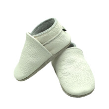 Mocasines de piel para bebés, suela blanda, primeros pasos (0-24 años)