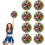 Cheer Pom Poms Metallic Foil10Inch8Pack 1