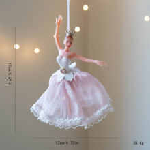 Enfeite de Natal Bailarina Elegante e Caprichoso (1 peça)