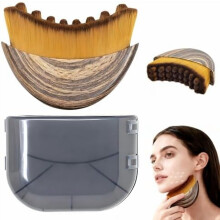 Lymphatic Contour Face Brush – Manual Drainage Massager, Hypoallergenic & Ergonomic, Soft Bristles for Facial Sculpting