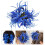 Blauwe bloem haarclip van plastic, 1 stuk 1